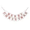 Raz Imports 4' White and Red Merry Christmas Wood Banner Garland - Unlit