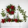Northlight 48" Glittered Red Poinsettia and Long Pine Christmas Swag, Unlit -Outlet Xmas Decor Tree Store GUEST 358895b8 0074 49f0 b098 41e0d1ce1b94 2