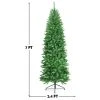 Costway 7Ft Pre-lit Artificial Pencil Christmas Tree Hinged Fir PVC Tree /350 LED Lights -Outlet Xmas Decor Tree Store GUEST 358d703a 7a79 4284 8278 ad8500c14b81