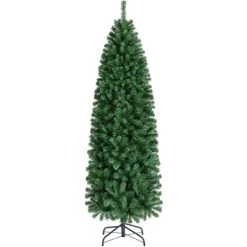 Yaheetech Artificial Christmas Tree Holiday Decoration Slim Tree, Green 20 Yaheetech Artificial Christmas Tree Holiday Decoration Slim Tree, Green -Outlet Xmas Decor Tree Store GUEST 35c03053 e864 4a1b 97bc 1950a6efc8a1