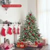 Tangkula Evergreen Artificial Christmas Tree, Mixed PE & PVC Tree Metal Stand Included, Unlit Xmas Tree -Outlet Xmas Decor Tree Store GUEST 35e2c228 5a1b 49c6 82df 995259223ad3
