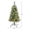 4ft Nearly Natural Pre-Lit LED Frosted Swiss Pine Artificial Christmas Tree Clear Lights -Outlet Xmas Decor Tree Store GUEST 367c6b47 414e 4d40 82b1 a1fa61545fb6