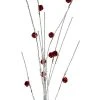 Melrose 40" Red and Brown Twig with Sleigh Bells Christmas Spray