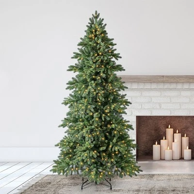 Evergreen Classics Pre-Lit Artificial Holiday Tree with LED Lights and Metal Stand 3 Evergreen Classics Pre-Lit Artificial Holiday Tree with LED Lights and Metal Stand