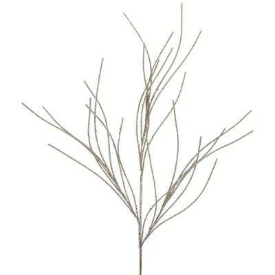 Northlight 36" Champagne Gold Glittered Christmas Twig Spray 4 Northlight 36" Champagne Gold Glittered Christmas Twig Spray - Image 2