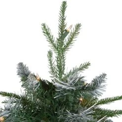 Northlight 4' Pre-Lit Frosted Mixed Berry Pine Artificial Christmas Tree in Pot - Clear Lights -Outlet Xmas Decor Tree Store GUEST 38ceb975 4a54 469d 9d6f a4c39b9db86f