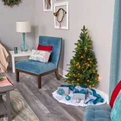 4ft Nearly Natural Pre-Lit LED Grand Teton Spruce Flat Back Artificial Christmas Tree Clear Lights 18 4ft Nearly Natural Pre-Lit LED Grand Teton Spruce Flat Back Artificial Christmas Tree Clear Lights -Outlet Xmas Decor Tree Store GUEST 3a43c04a 0e8a 440d 9f80 5d61e414d3d9