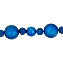 Northlight 6' Blue Shatterproof Ball 3-Finish Christmas Garland -Outlet Xmas Decor Tree Store GUEST 3b87121b 4b9a 40fa a79a 97e6c697e552