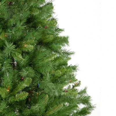 Northlight 7.5' Pre-Lit Chatham Pine Artificial Christmas Tree, Multi-Color Lights 4 Northlight 7.5' Pre-Lit Chatham Pine Artificial Christmas Tree, Multi-Color Lights - Image 2