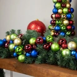 Northlight 6' Multi-Color 2-Finish Shatterproof Ball Christmas Garland -Outlet Xmas Decor Tree Store GUEST 3e6aec73 8350 4866 a93f 16a36637a557