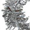 Northlight 50' x 4" Unlit Shiny Silver Wide Cut Tinsel Christmas Garland