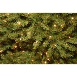 National Tree Company 12ft National Christmas Tree Company Pre-Lit Dunhill Fir Full Artificial Christmas Tree with 1200 Dual Color LED Lights & Powerconnect