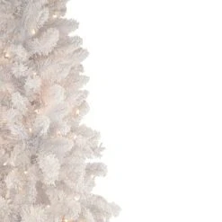 Northlight 6.5' Pre-Lit Medium Flocked Norway Pine Artificial Christmas Tree, Warm White LED Lights -Outlet Xmas Decor Tree Store GUEST 3eff9f25 4438 4f49 9bb4 bfeb641ae4ce