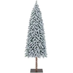 Yaheetech Snow Flocked Artificial Christmas Tree with Lights for Home Party -Outlet Xmas Decor Tree Store GUEST 3f100663 c309 4057 9dd3 5be1718adccb