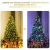 Tangkula 5'Artificial Christmas Tree PVC Material Metal Stand Holidy Decoration w/ 150 LED Lights