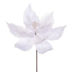 Vickerman 11" Velvet and Glitter Mesh Poinsettia Flower on Steem -Outlet Xmas Decor Tree Store GUEST 415888db 13a0 444f a71c dc520fdabafd