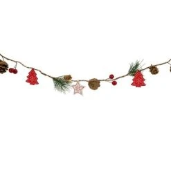 Northlight 6.5' Pre-Lit Tree, Stars and Pine Christmas Garland, Warm White LED Lights -Outlet Xmas Decor Tree Store GUEST 41bbfc0d b6db 420b 944d 07d2783bd3ee
