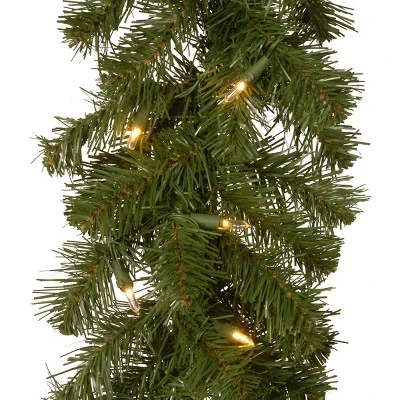 National Tree Company Pre-Lit Artificial Christmas Garland, Green, North Valley Spruce, Dual Color LED Lights, Plug In, Christmas Collection, 9 Feet 5 National Tree Company Pre-Lit Artificial Christmas Garland, Green, North Valley Spruce, Dual Color LED Lights, Plug In, Christmas Collection, 9 Feet - Image 3