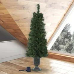 Vickerman 3' x 18" Solar Artificial Christmas Tree -Outlet Xmas Decor Tree Store GUEST 43438431 8b99 4006 baff 5b63269f85ac