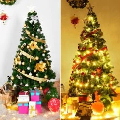 Costway Artificial PVC Christmas Tree W/Stand Holiday Season Indoor Outdoor Green -Outlet Xmas Decor Tree Store GUEST 438632f4 342f 45a8 ab23 9715700d1254