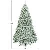 Costway 7.5FT Snow Flocked Artificial Christmas Tree Hinged w/1346 Tip and Foldable Base -Outlet Xmas Decor Tree Store GUEST 4395ace6 1459 4866 b402 59eedc90c2ce