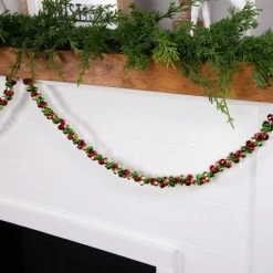 Northlight 5' Green, Gold and Red Jingle Bell Christmas Garland, Unlit -Outlet Xmas Decor Tree Store GUEST 440f9a76 b4ec 48a4 b6f4 28f7b0a8731b