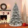 7.5ft Puleo Pre-Lit Flocked Slim Royal Majestic Spruce Artificial Christmas Tree with Gold Crown Treetop Clear Lights 2 7.5ft Puleo Pre-Lit Flocked Slim Royal Majestic Spruce Artificial Christmas Tree with Gold Crown Treetop Clear Lights -Outlet Xmas Decor Tree Store GUEST 447c77f4 2dbf 4cd2 9727 7bba3b4841f3