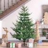 HOMCOM 6 Foot Artificial Christmas Tree, Pine Hinged Xmas Tree with 795 Realistic Branches, Steel Base, Auto Open, Green -Outlet Xmas Decor Tree Store GUEST 44c545ce e904 4169 b9c4 3402b178ad05