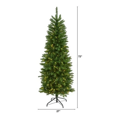 6ft Nearly Natural Pre-Lit LED Mountain Pine Artificial Christmas Tree Clear Lights 3 6ft Nearly Natural Pre-Lit LED Mountain Pine Artificial Christmas Tree Clear Lights