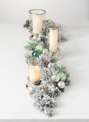 Sullivans 6' Pine & Ornament Artificial Garland 72"L Gren 4 Sullivans 6' Pine & Ornament Artificial Garland 72"L Gren - Image 2