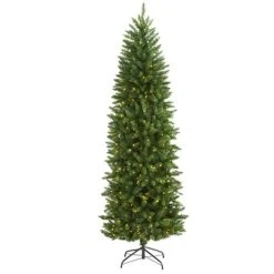Nearly Natural Pre-Lit LED Slim Green Mountain Pine Artificial Christmas Tree Clear Lights -Outlet Xmas Decor Tree Store GUEST 470ae69e 3e15 4ba0 9bea dd6b17a870c6