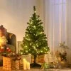 HOMCOM Prelit Artificial Christmas Tree Holiday Decoration with Warm White or Colorful LED Lights -Outlet Xmas Decor Tree Store GUEST 4742dc20 c67f 47a5 a81c 3c979c6c50d6