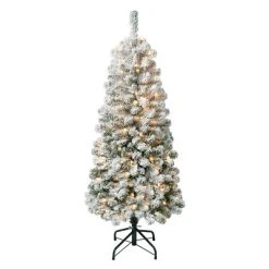 National Tree Company First Traditions Pre-Lit Medium Flocked Acacia Hinged Artificial Christmas Tree Clear Lights 8 National Tree Company First Traditions Pre-Lit Medium Flocked Acacia Hinged Artificial Christmas Tree Clear Lights -Outlet Xmas Decor Tree Store GUEST 47da91dd f346 43eb bb90 a4b953786d90