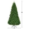 Costway Pre-Lit Artificial Christmas Tree 8Ft Hinged 750 LED Lights -Outlet Xmas Decor Tree Store GUEST 487d4ca4 04f6 4a31 bfce 71a33d900b86