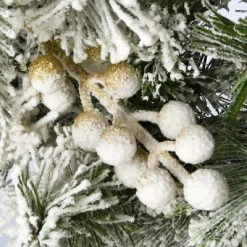 National Tree Company Artificial Christmas Garland, Green, Colonial Fir, With Flowers, Berry Clusters, Frosted Branches,9 Feet -Outlet Xmas Decor Tree Store GUEST 488c4619 f3d4 40c8 ad06 84f7b581bff7