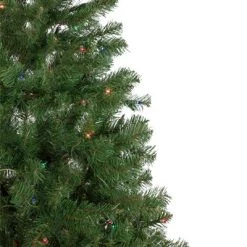 Northlight 6' Pre-Lit Wilson Pine Slim Artificial Christmas Tree, Multi Lights -Outlet Xmas Decor Tree Store GUEST 4977a42a c73e 4c95 8362 c208392e7c7e