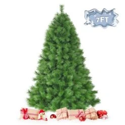 Tangkula Artificial Christmas Tree Pine Needles Xmas Tree with Metal Stand 19 Tangkula Artificial Christmas Tree Pine Needles Xmas Tree with Metal Stand -Outlet Xmas Decor Tree Store GUEST 4abda926 e7eb 462d 95a8 ed9c631da6de