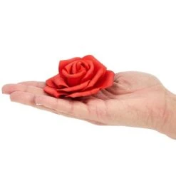 Juvale 100 Pack Red Foam Roses, 3 Inch Stemless Artificial Flowers for Crafts, Wall Decorations, Wedding Receptions, Faux Bouquets, Spring Decor -Outlet Xmas Decor Tree Store GUEST 4ae31d68 86a2 4f21 a37b b97c714b4084