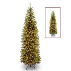 National Tree Company Pre-Lit LED Slim Kingswood Fir Artificial Christmas Tree Dual Color Lights -Outlet Xmas Decor Tree Store GUEST 4aea88d7 24b8 4642 ab72 2413496b6567