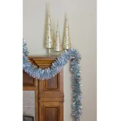 Northlight 12' x 4" Unlit Silver/Icy Blue Wide Cut Shiny Tinsel Christmas Garland -Outlet Xmas Decor Tree Store GUEST 4c7ba923 3abe 4af1 a59e 5f2cb9015c66