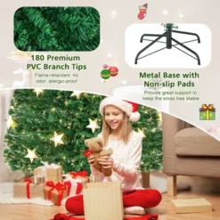 Tangkula 4/5/6/7 FT Artificial Christmas Tree Prelit Fiber Optic Xmas Tree w/ Warm White Lights 8 Light Modes 18 Tangkula 4/5/6/7 FT Artificial Christmas Tree Prelit Fiber Optic Xmas Tree w/ Warm White Lights 8 Light Modes -Outlet Xmas Decor Tree Store GUEST 4c95f343 18c4 4989 a0b8 f6be0f81cac0