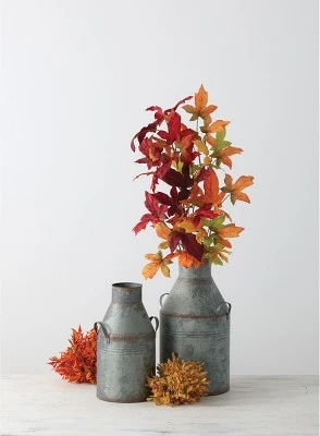 Sullivans Artificial Smilax and Berry 1/2 Orb Decorative Filler 9"H Orange 3 Sullivans Artificial Smilax and Berry 1/2 Orb Decorative Filler 9"H Orange