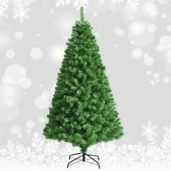 Tangkula Pre-lit Artificial Christmas Tree, Multi-Colored Fiber Optic Spruce Tree Artificial Xmas Tree -Outlet Xmas Decor Tree Store GUEST 4dd7f3fb 28b8 4270 9427 c187916dbbdf