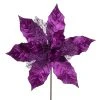 Vickerman 11" Plum Velvet and Glitter Mesh Poinsettia Flower on Stem, 6 per bag. -Outlet Xmas Decor Tree Store GUEST 4ed8bc00 956b 46a4 b745 8d4e874c6b31