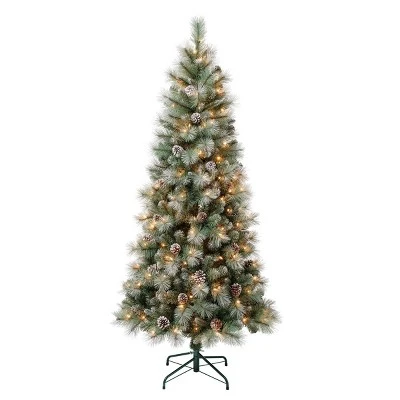 National Tree Company First Traditions Pre-Lit Perry Pine Hinged Artificial Christmas Tree Clear Lights 6 National Tree Company First Traditions Pre-Lit Perry Pine Hinged Artificial Christmas Tree Clear Lights - Image 4
