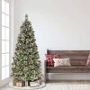 Puleo 6.5' Pre-Lit LED Snowy Valley Pine Artificial Christmas Tree Warm White Lights -Outlet Xmas Decor Tree Store GUEST 5076df0e 7a28 47f8 88b3 21f2b2a2f267