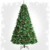 Tangkula 8ft Pre-Decorated Holiday Christmas Tree Unlit Artificial Pine Tree w/ Red Berries -Outlet Xmas Decor Tree Store GUEST 516cb50c 0cc9 40e0 a5a2 7a2f854c556b