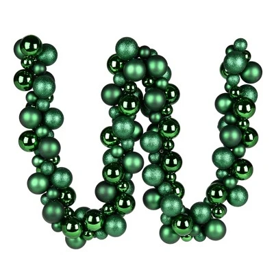Vickerman 6' Assorted Ornament Ball Christmas Garland 19 Vickerman 6' Assorted Ornament Ball Christmas Garland - Image 17