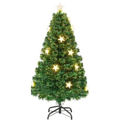 Tangkula 4/5/6/7 FT Artificial Christmas Tree Prelit Fiber Optic Xmas Tree w/ Warm White Lights 8 Light Modes 12 Tangkula 4/5/6/7 FT Artificial Christmas Tree Prelit Fiber Optic Xmas Tree w/ Warm White Lights 8 Light Modes - Image 10