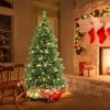 Costway 6FT/7FT/8FT Pre-Lit Artificial Christmas Tree 9 Lighting Modes with 300/400/500 LED Lights & Timer -Outlet Xmas Decor Tree Store GUEST 545fbcbc f027 4ed1 b32a a9aff3c18451